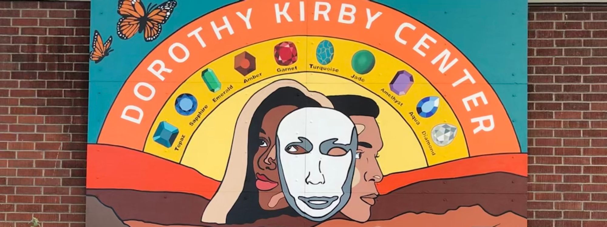 an artwork of three faces