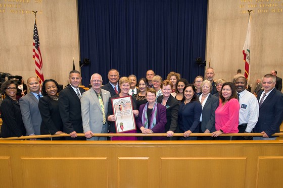 Presentation of County scroll to Berlin Probation